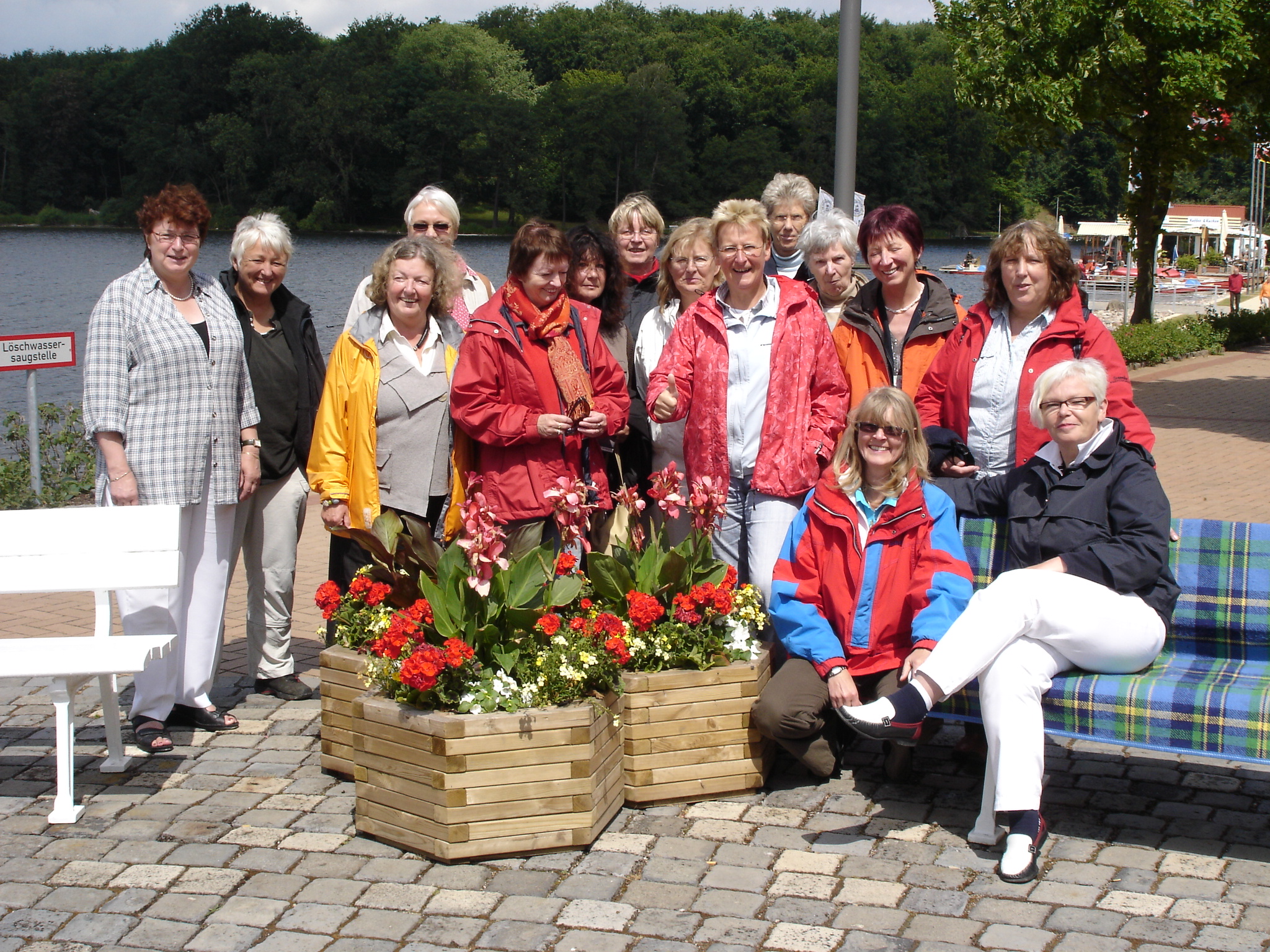 Gruppenfoto am Dieksee!