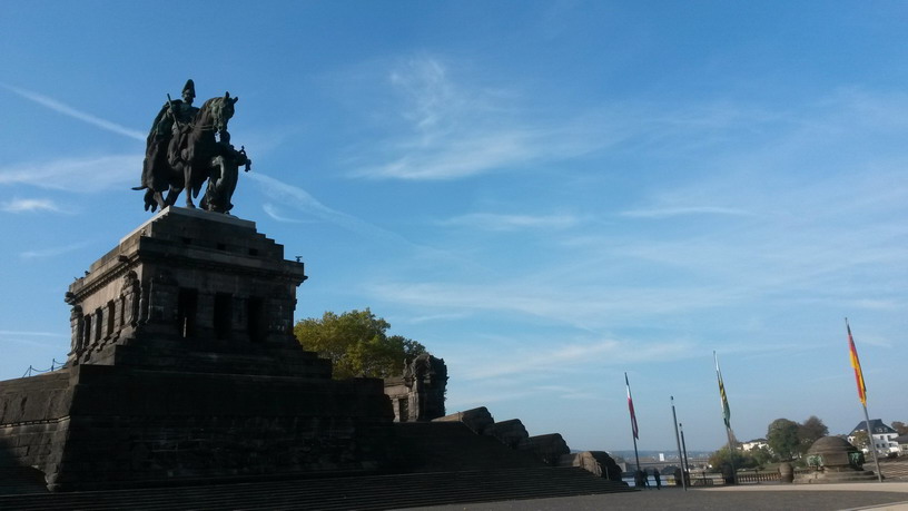 Am Deutschen Eck in Koblenz!