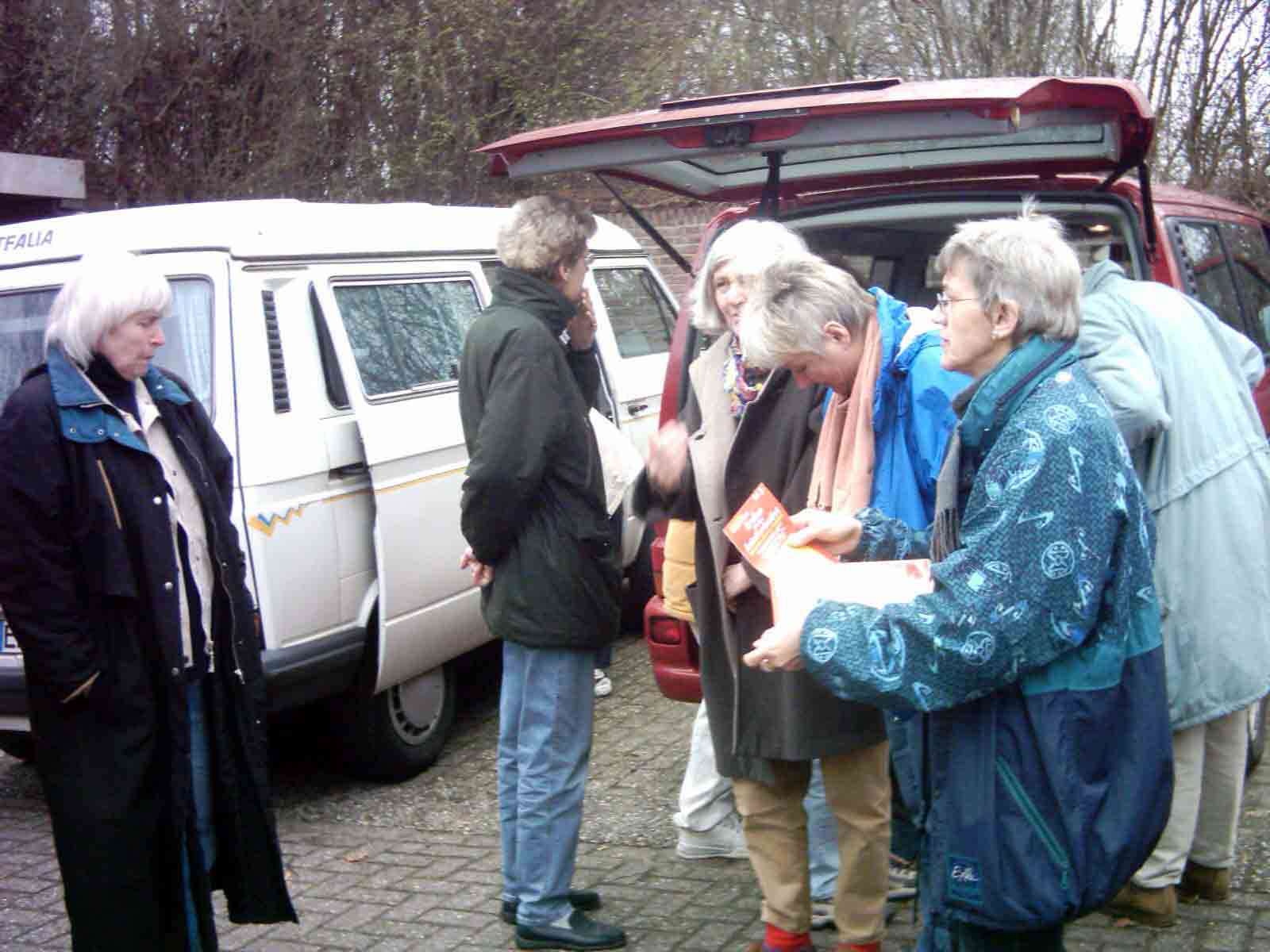 Die letzte Lagebesprechung vor der Abfahrt!